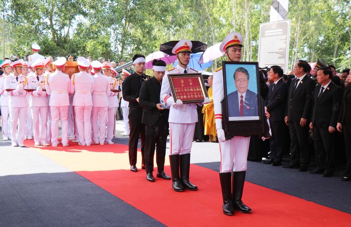 Décès de l'ancien président de la République, Trân Duc Luong