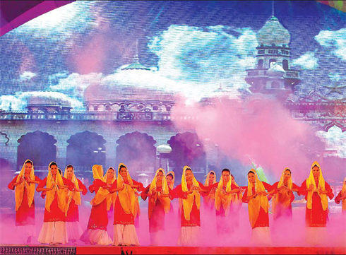 Une danse Cham à Ninh Thuân.    